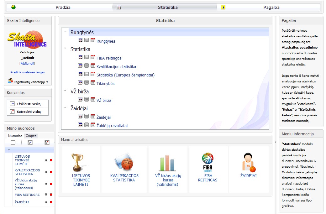 Contents Index Search Skaitaintelligence Turinys įvadas Darbas Web Aplinkoje Prisijungimas Ataskaitos Ataskaitos Tvarkymas Kubas Grafikas Uab Prototechnika 2011 Ataskaitos Previous Topic Next Topic Po Prisijungimo Ekrane Matomi Trys Pagrindiniai